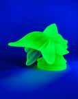 URANIUM GLASS GOLDFISH PAPERWEIGHT