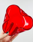 1950s MURANO PINCHED RED BOWL/ASHTRAY