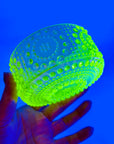 MIDCENTURY FINNISH URANIUM GLASS GRAPPONIA BOWL BY NANNY STILL FOR RIIHIMAEN LASI
