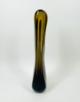 1960s MURANO BROWN SOMMERSO GLASS SWUNG VASE