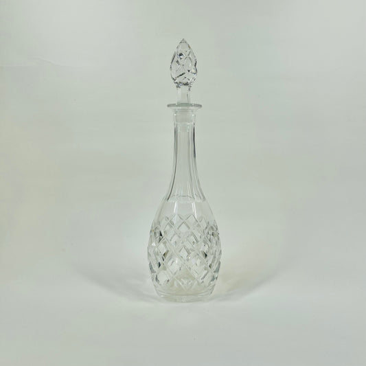 ANTIQUE CUT BOHEMIAN CRYSTAL MINI DECANTER