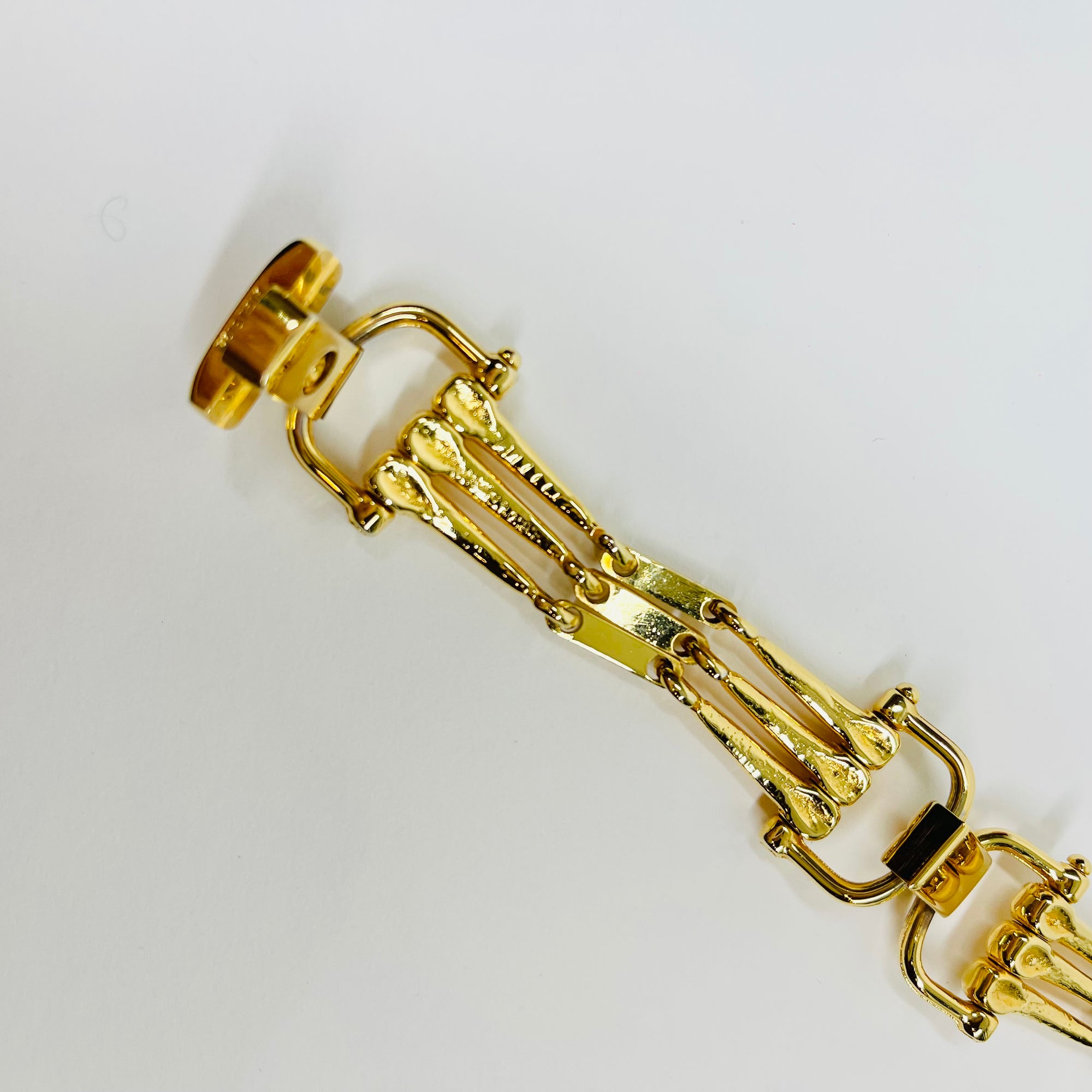 1980s CELINE HORSEBIT TURNLOCK BRACELET