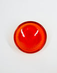 1950s MURANO RED ORANGE BULLICANTE GLASS PIN DISH/MINI BOWL