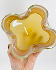 1950s MURANO PINK GOLD CASED WHITE OPALINE BOWL/ASHTRAY