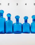 1970s BLENKO KINGFISHER BLUE GLASS DECANTER