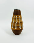 1970s BROWN WEST GERMAN POTTERY MINI JUG VASE