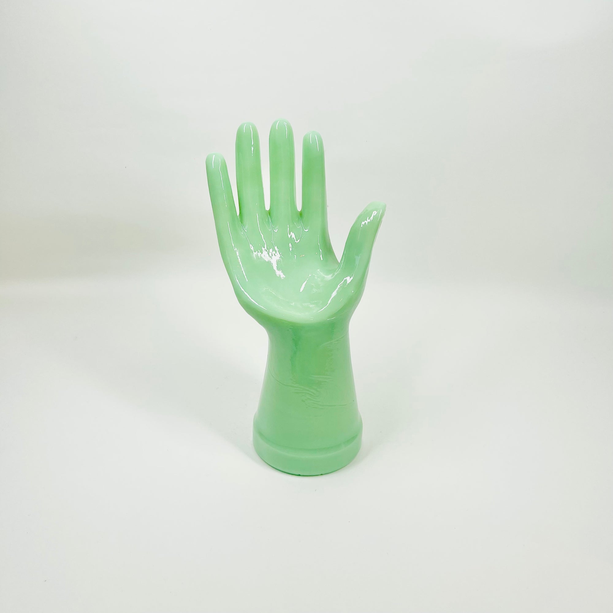 1950s USA GLASS RELIEF/SCULPTURE OF A HAND