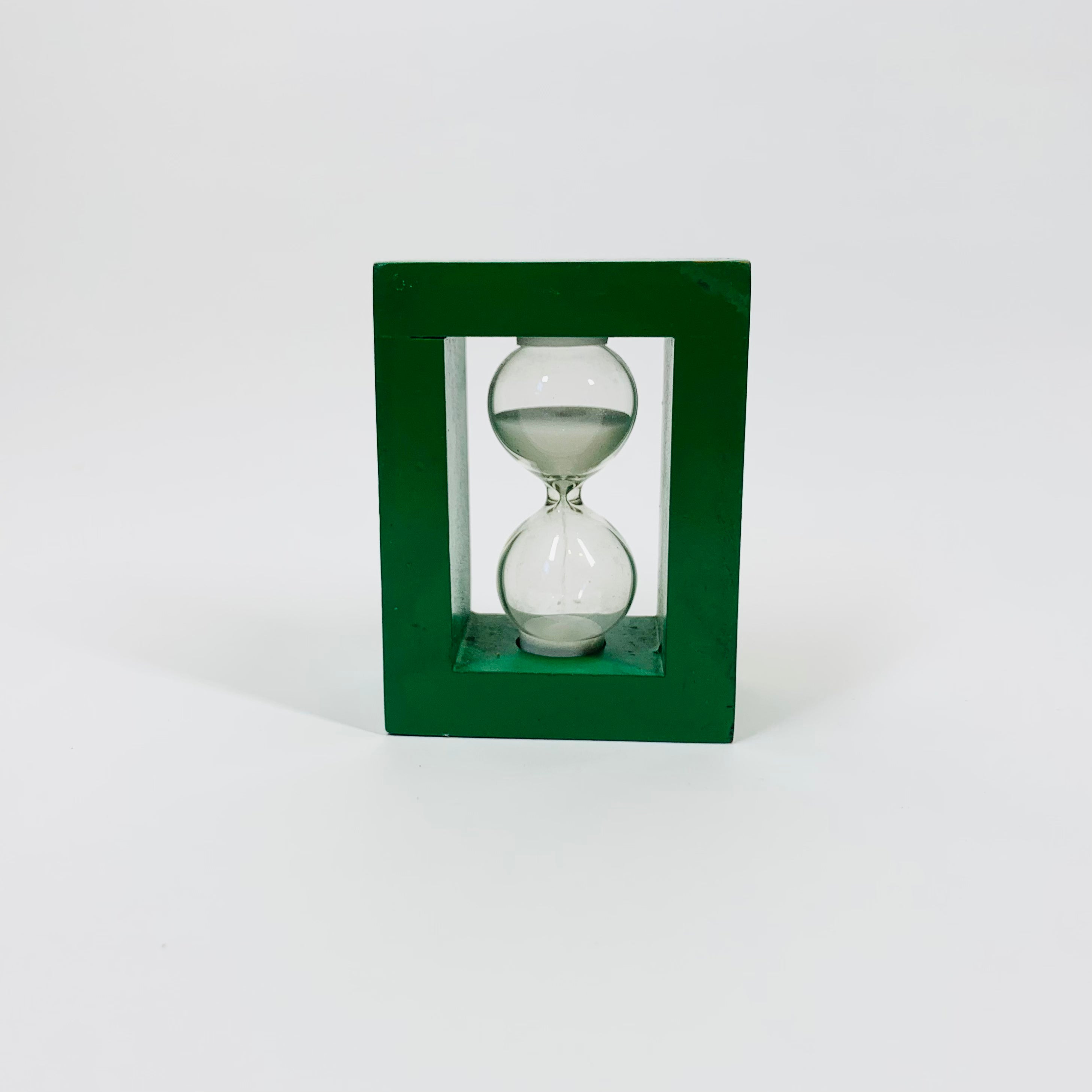MCM GREEN MINI GLASS HOUR BOX GLASS ET CETERA