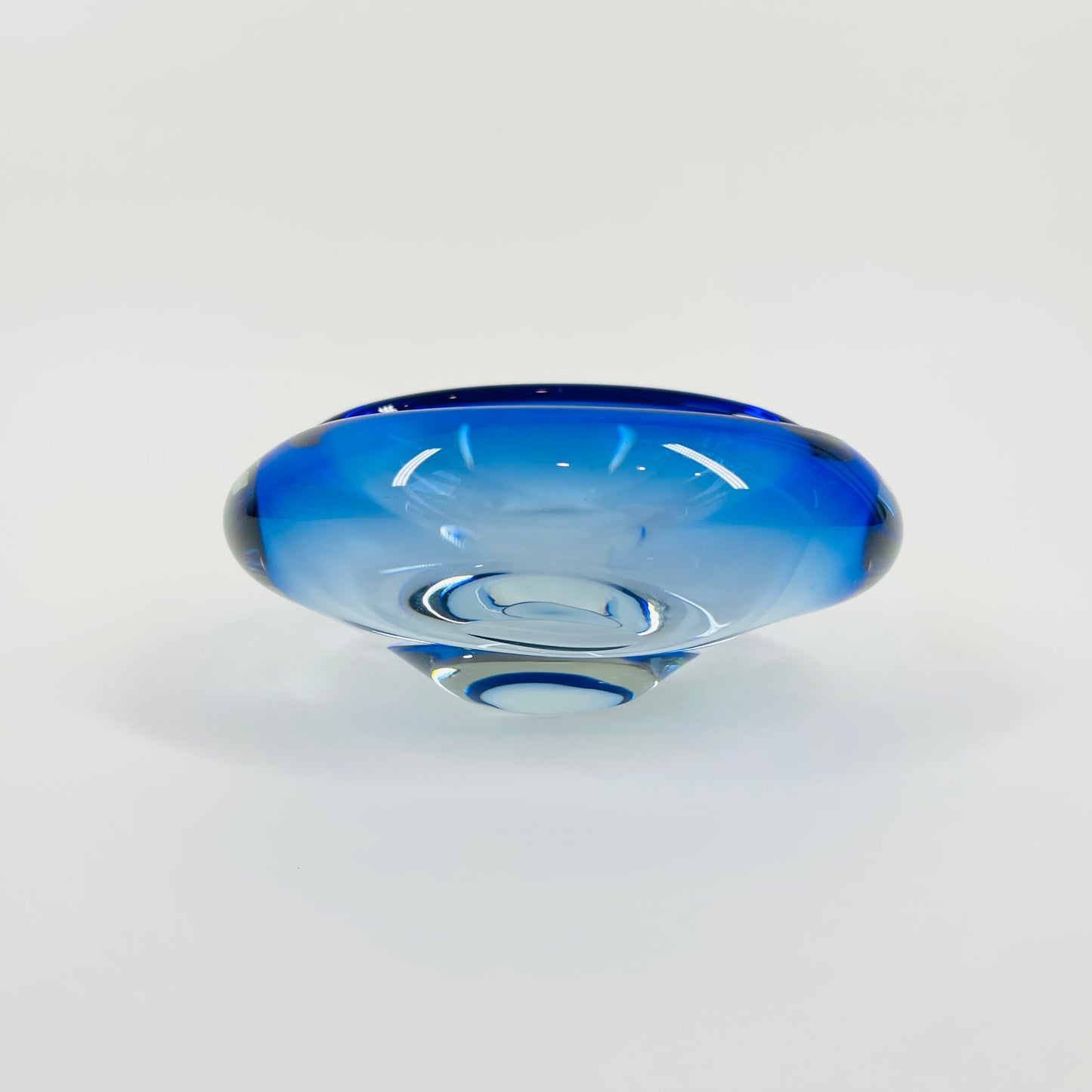 1950s MURANO COBALT BLUE SOMMERSO BOWL/ASHTRAY