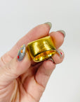 1980s CHANEL GRIPOIX AMBER SEAL RING