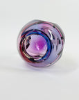 1950s PINK PURPLE SOMMERSO MURANO SOMMERSO FACETED GLASS POSY VASE
