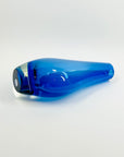 1960s CZECH COBALT BLUE SOMMERSO GLASS SILHOUETTE VASE BY ZELEZNY
