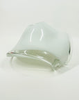 1970s JAPANESE CASED WHITE GLASS HOKUSAI WAVES BOWL