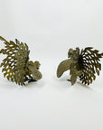 ANTIQUE FRENCH BRASS FIGHTING COCK/ROOSTER