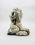 ABSTRACT CRACKLE POTTERY SCULPTURE