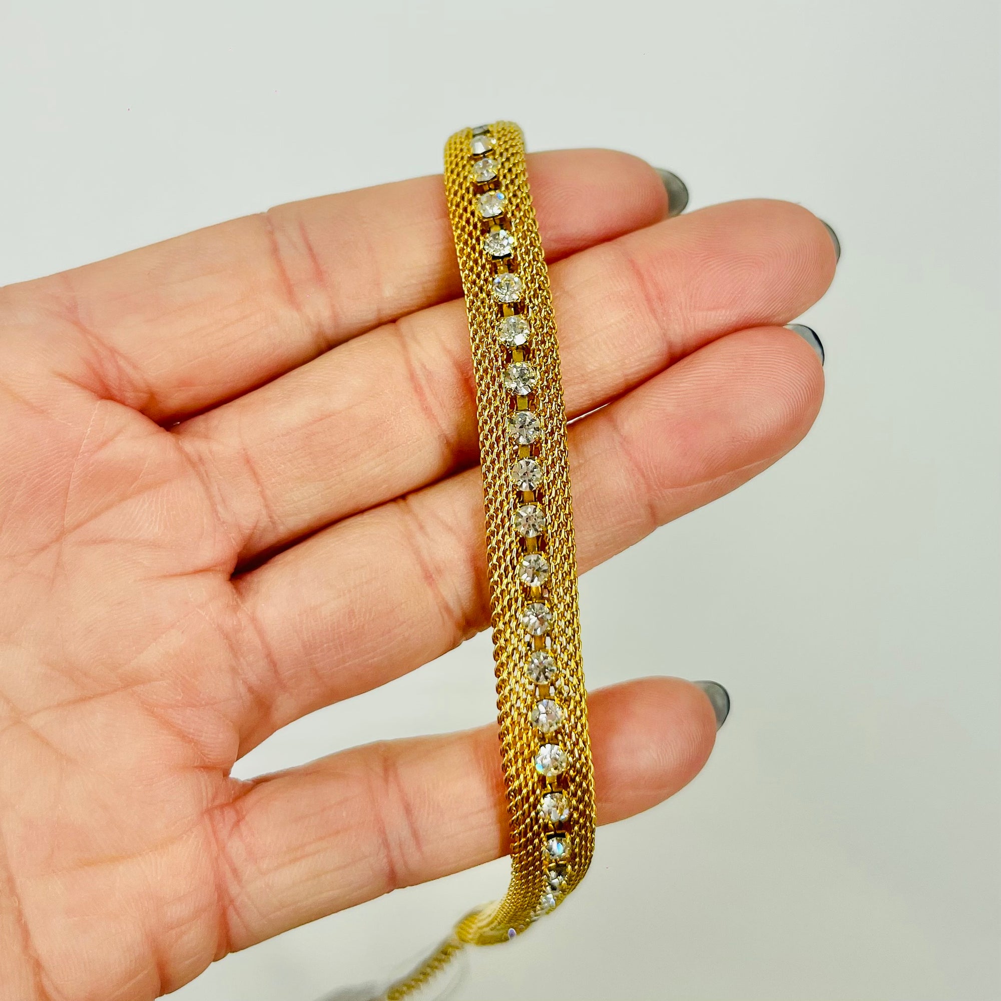 1960s MESH TENNIS COLLAR NECKLACE