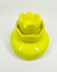 1960s SWEDISH YELLOW LEMON CASED GLASS BOWL BY INGEBORG LUNDIN FOR ORREFORS