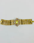 VICTORIAN STYLE URANIUM GLASS BRACELET