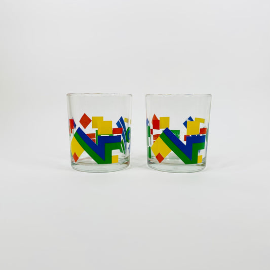 80s MEMPHIS TETRIS TUMBLERS