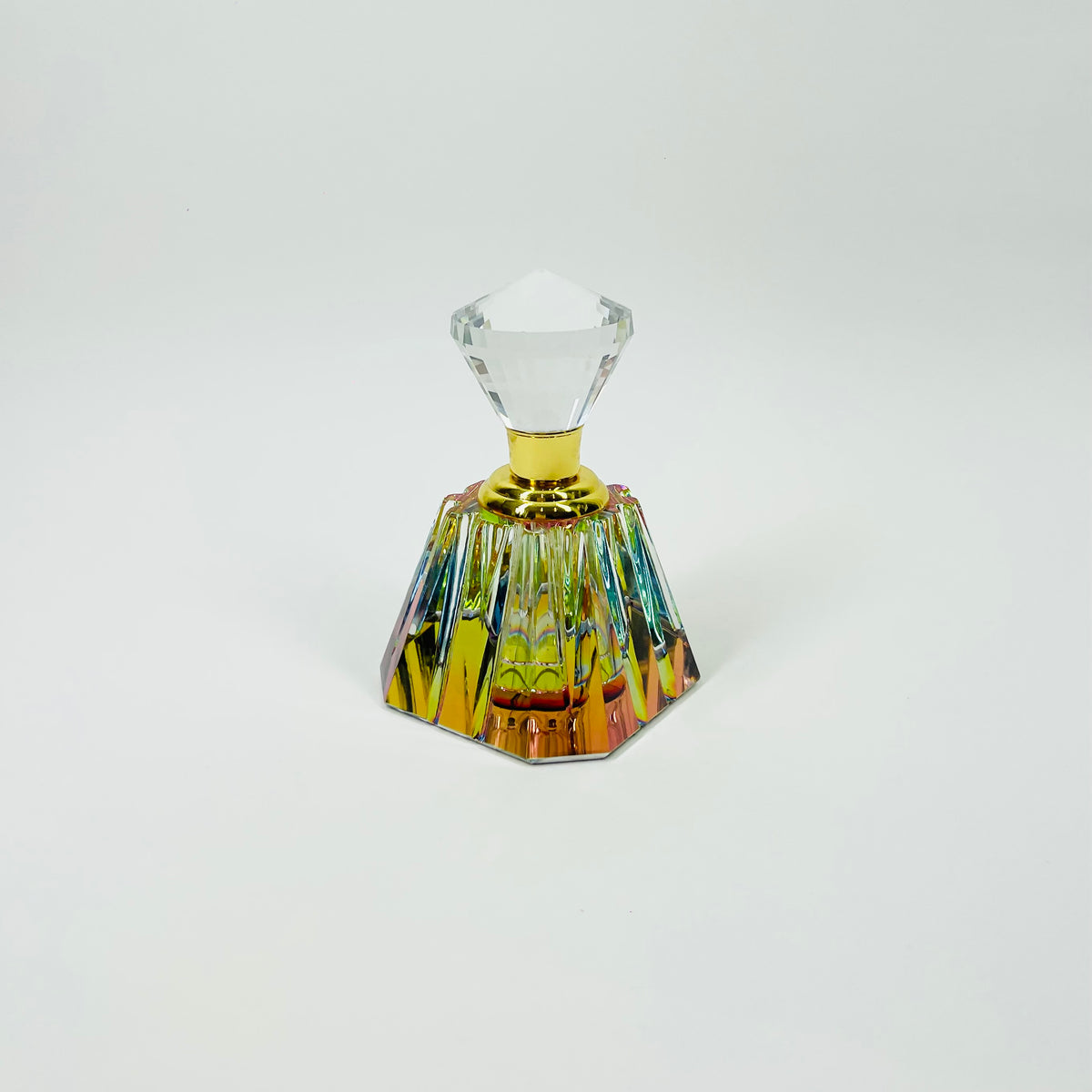1980s CZECH CRYSTAL PERFUME BOTTLE