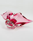 1950s MURANO PINK OMBRE SOMMERSO GLASS LIPS BOWL