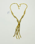 1970s CORO DIAMANTE WATERFALL LARIAT NECKLACE