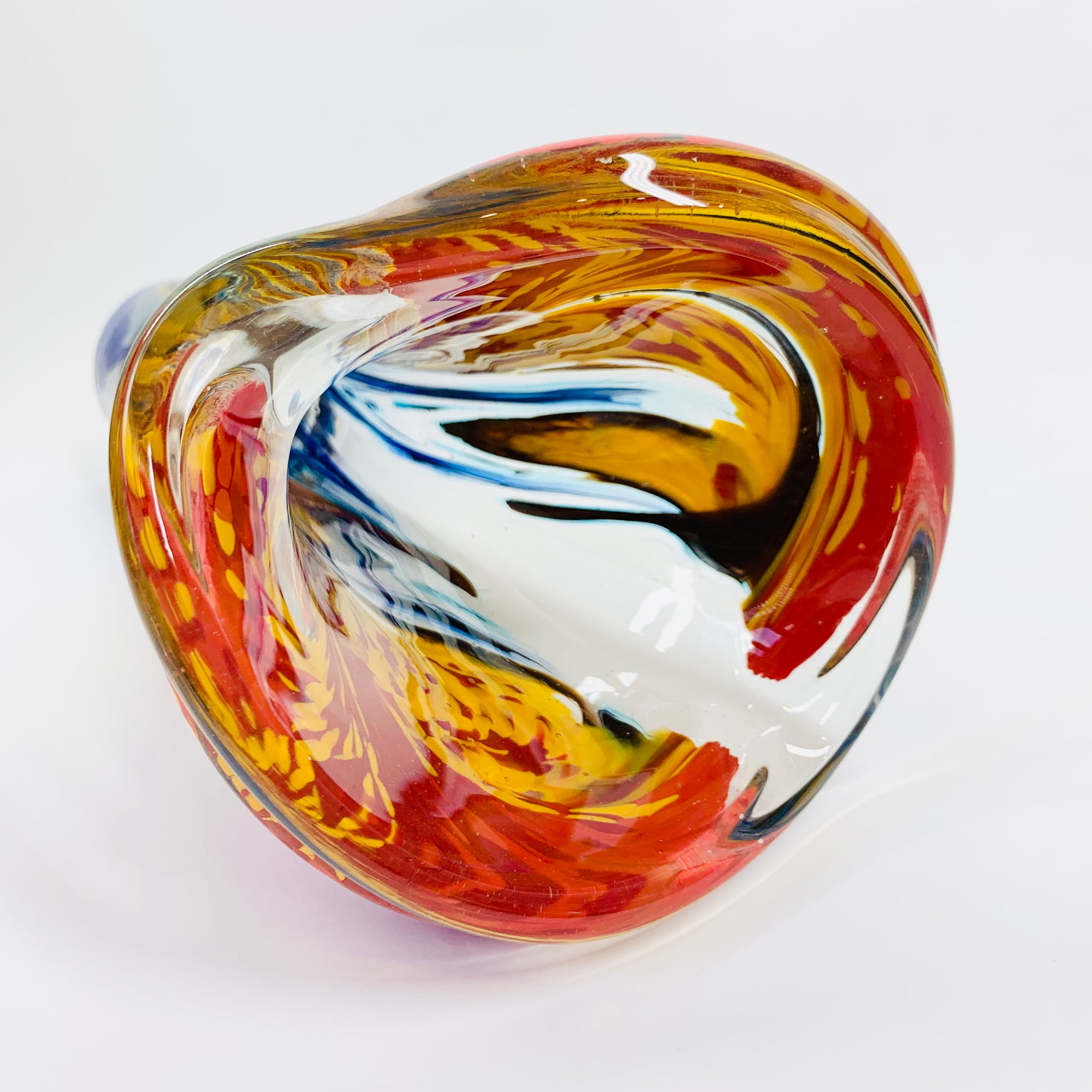 MURANO ART GLASS SWUNG VASE