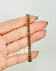 ART DECO STYLE GP COSTUME DIAMONTE TENNIS NECKLACE
