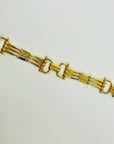 1980s CELINE HORSEBIT TURNLOCK BRACELET