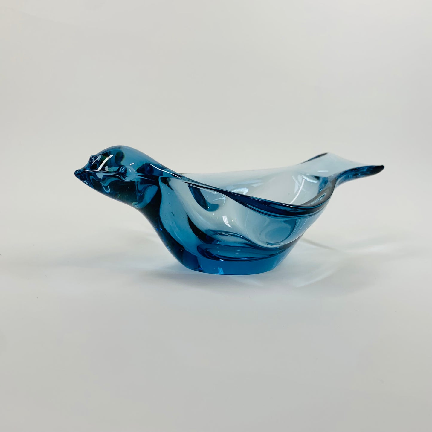 MCM ROSENTHAL BLUE GLASS BIRD DISH