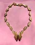 70s ANGEL WING LINKS CLEOPATRA NECKLACE