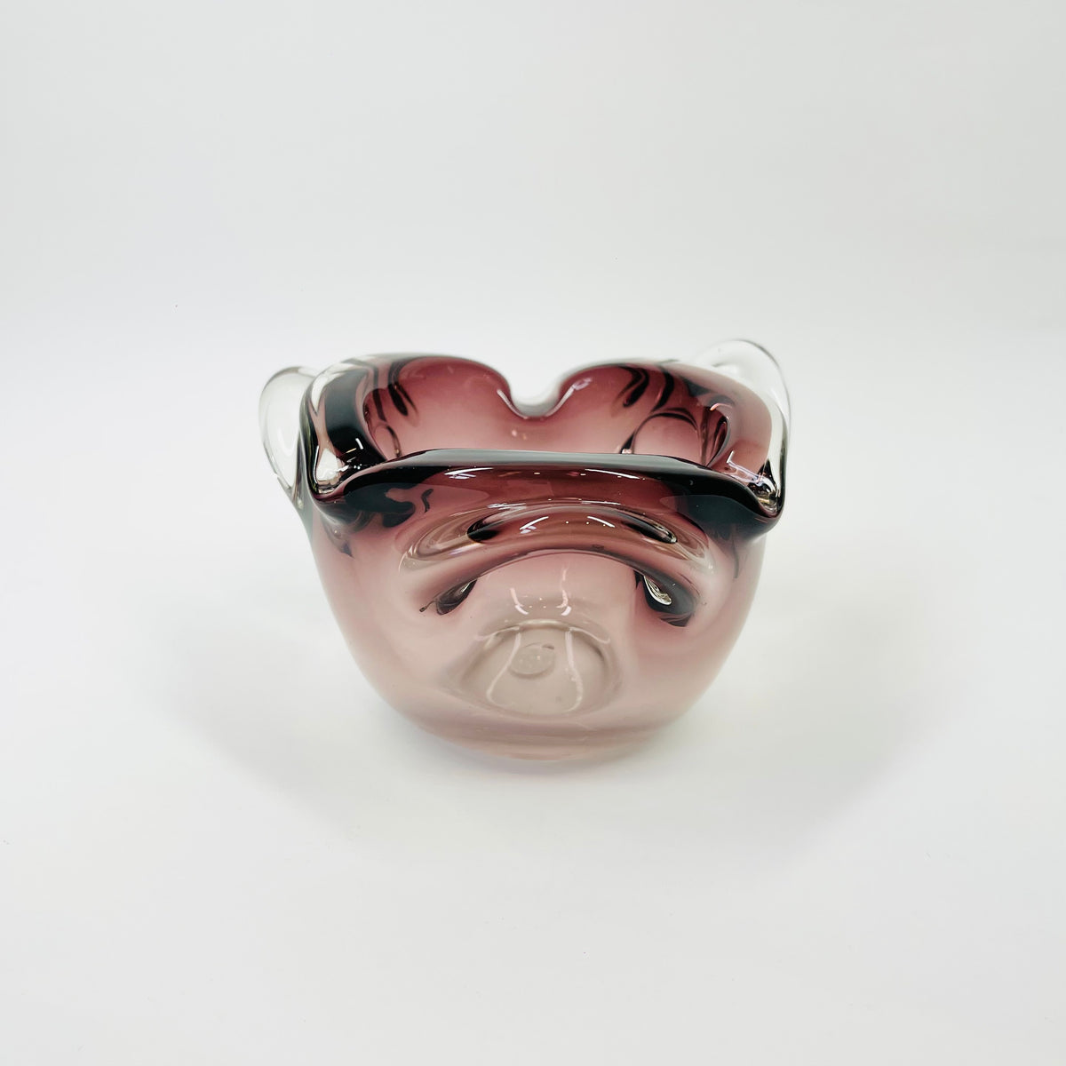 1950s AMETHYST PURPLE MURANO PINCHED BOWL/ASHTRAY