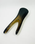 1960s MURANO BROWN SOMMERSO GLASS SWUNG VASE