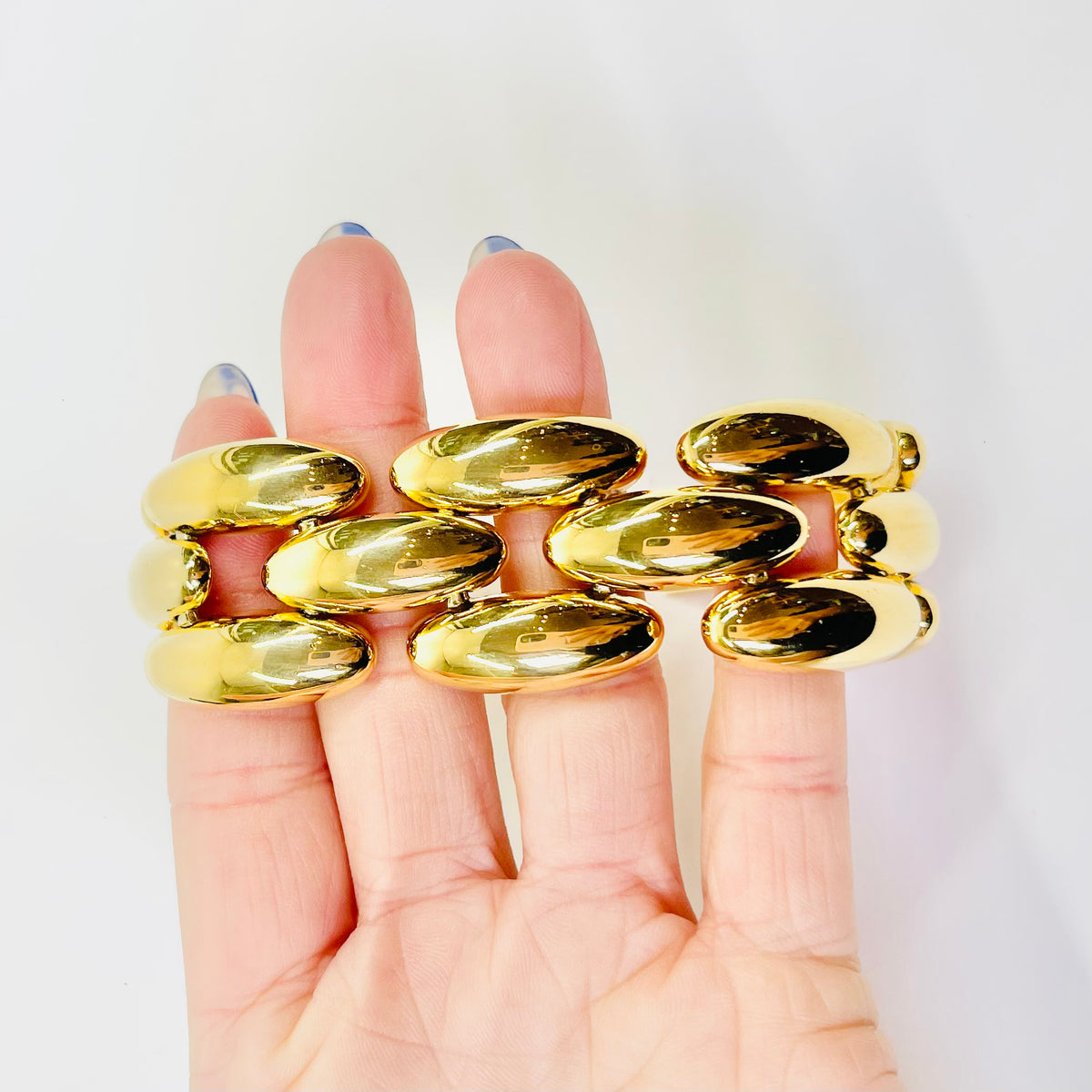 1980s GIVENCY TUBOGAS LINKS NECKLACE SUITE