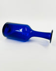 ANTIQUE MOUTH BLOWN COBALT BLUE BOTTLE VASE