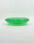 ANTIQUE JOBLING GREEN JADE URANIUM GLASS FLOAT BOWL