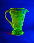 ANTIQUE URANIUM GLASS JUG