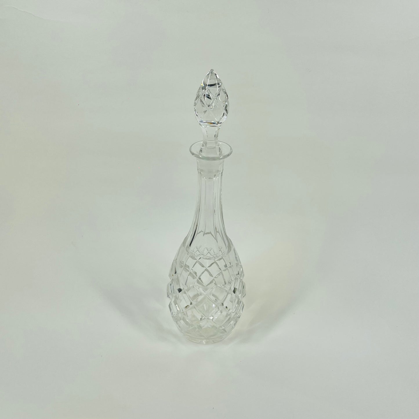 ANTIQUE CUT BOHEMIAN CRYSTAL MINI DECANTER