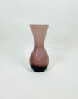 1950s ITALIAN PURPLE CASED GLASS POSY VASE