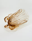 ANTIQUE ART DECO PINK DEPRESSION GLASS FOOTED VASE