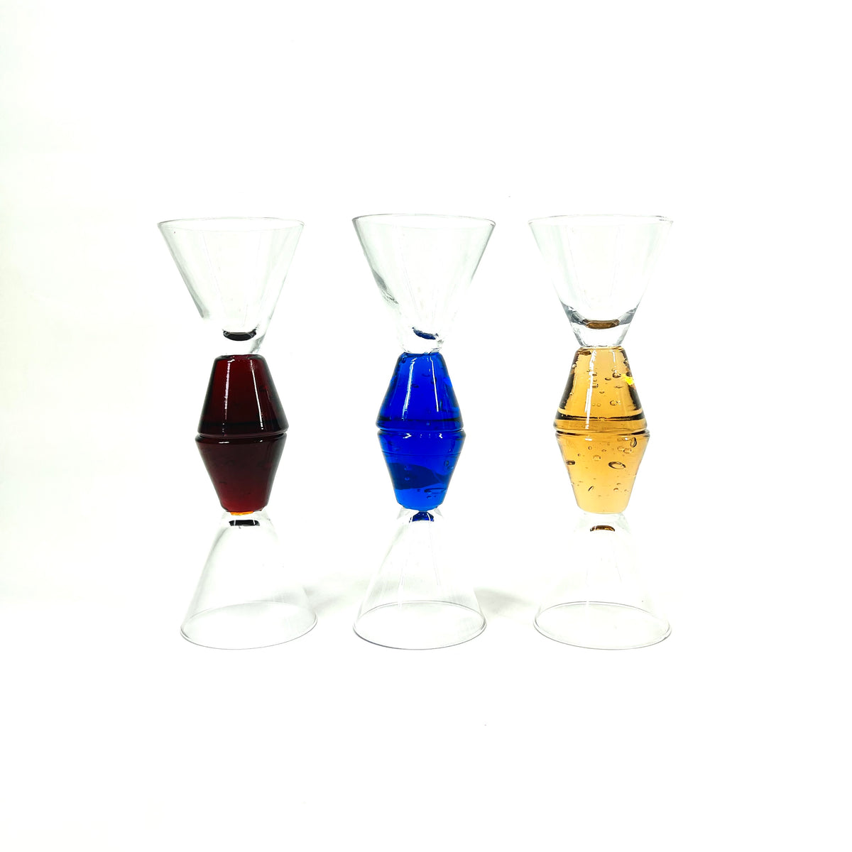 1980s PAPERWEIGHT SHOT/PORT GLASSES