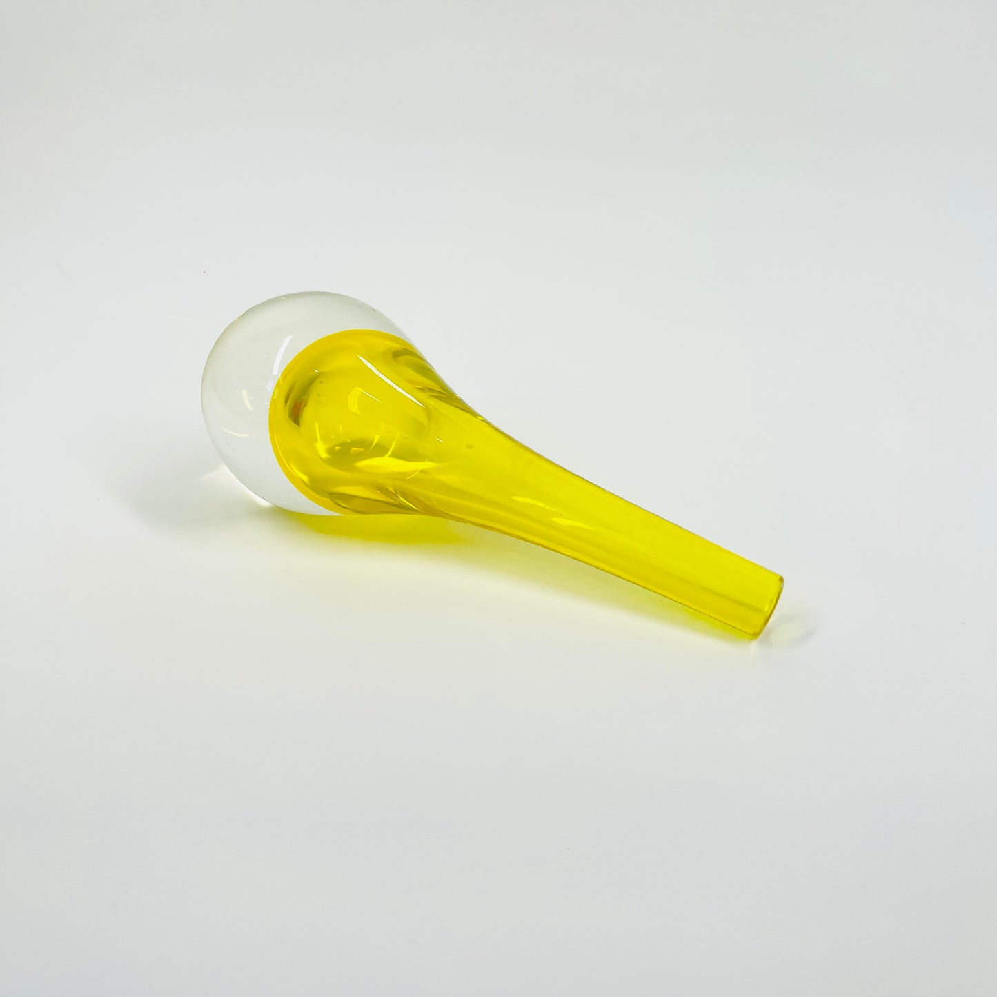 1950s MURANO YELLOW SOMMERSO GLASS PAPERWEIGHT MINI VASE