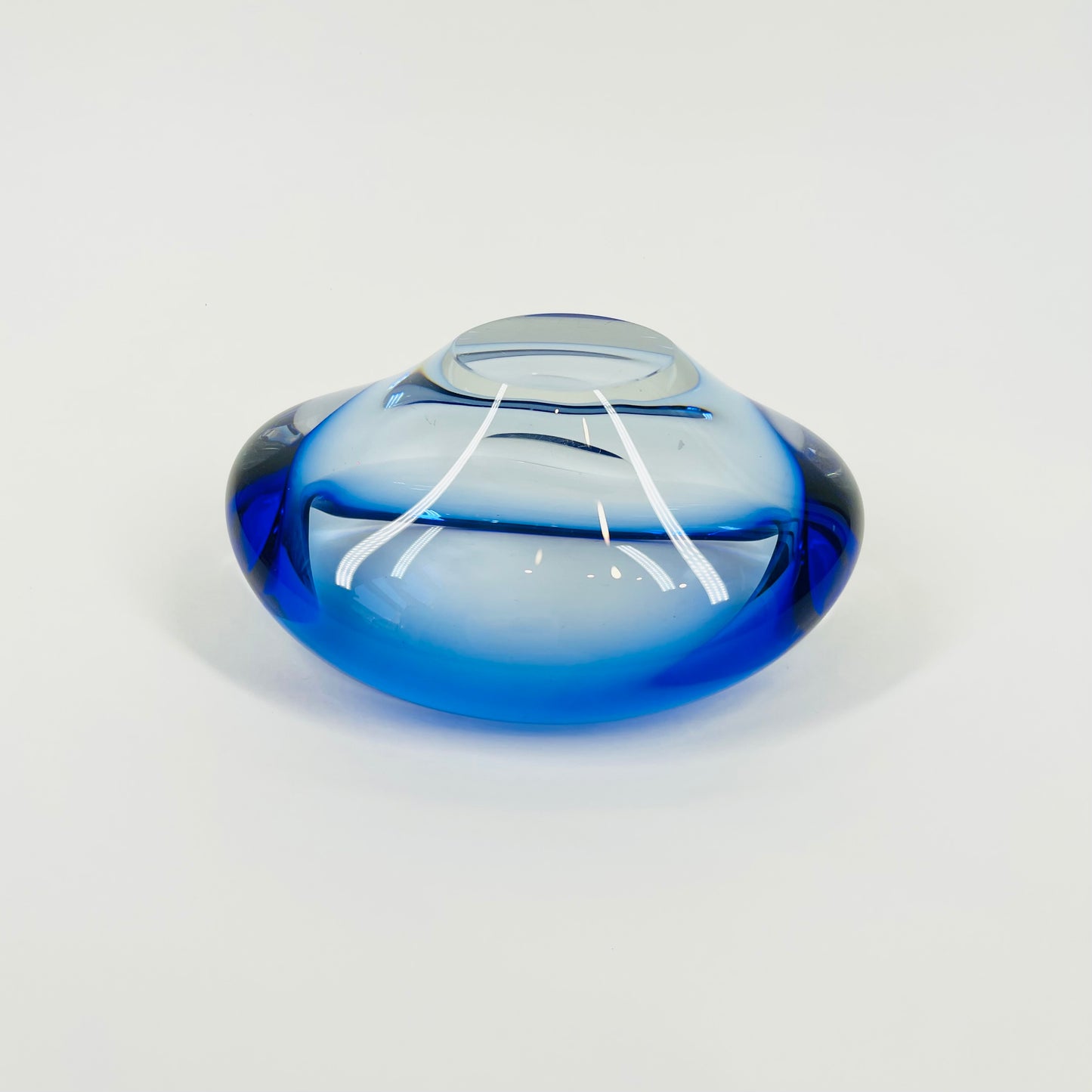 1950s MURANO COBALT BLUE SOMMERSO BOWL/ASHTRAY