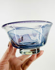 1080s JAPANES MOUTH BLOWN ART GLASS FOOTED BOWL