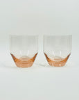 1970s COLOUR GLASS STACKABLE TUMBLERS