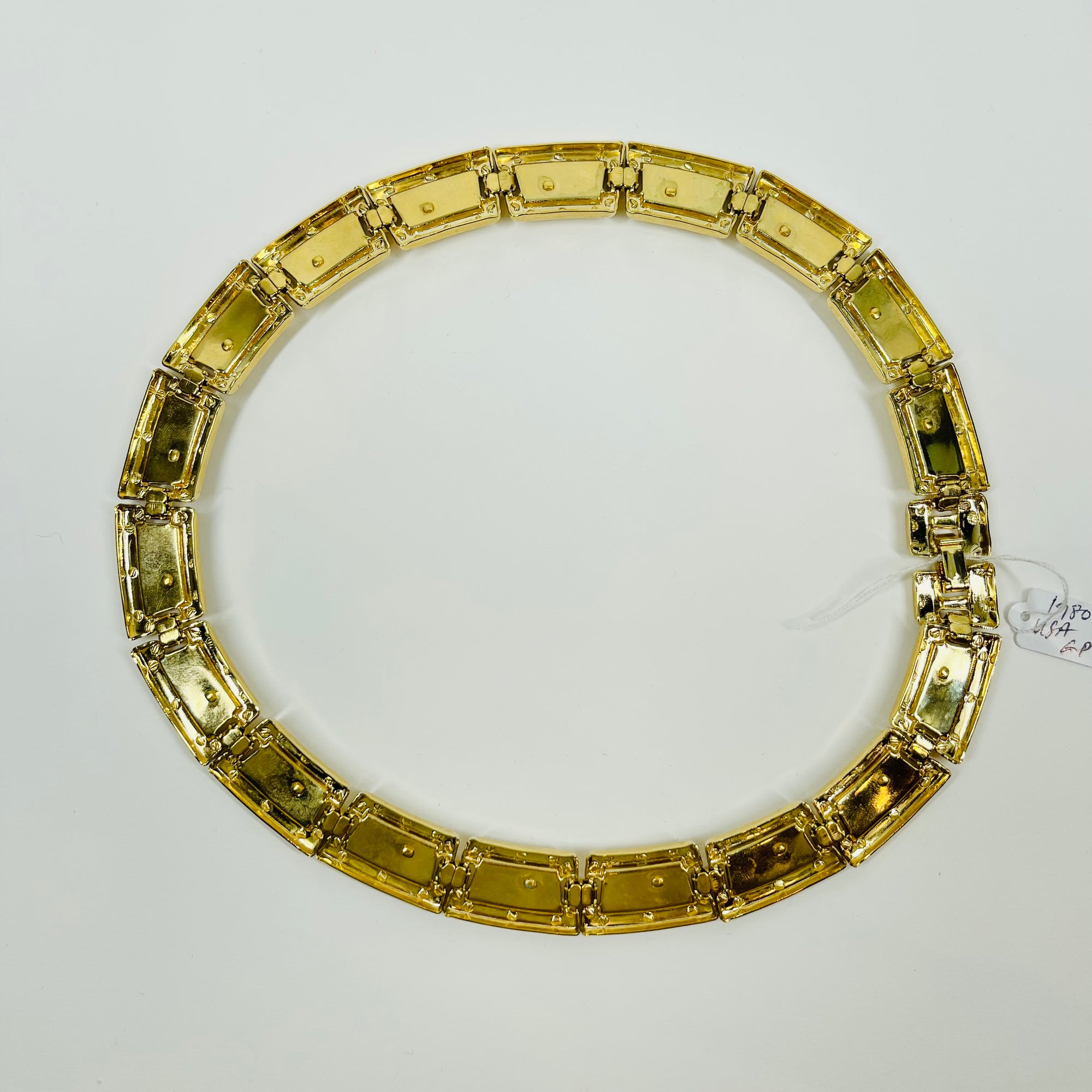 1980s PARK LANE TWO TONE PANTHER COLLAR NECKLACE