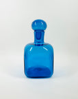 1970s BLENKO KINGFISHER BLUE GLASS DECANTER