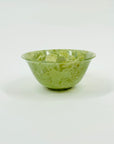 ANTIQUE GREEN JADE STONE CEREMONIAL BOWL