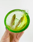 1980s CHINESE GREEN SATIN GLASS MINI BOWL BY TITTOT
