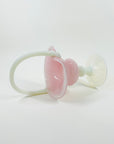 ANTIQUE PINK MURANO OPALINA BASKET